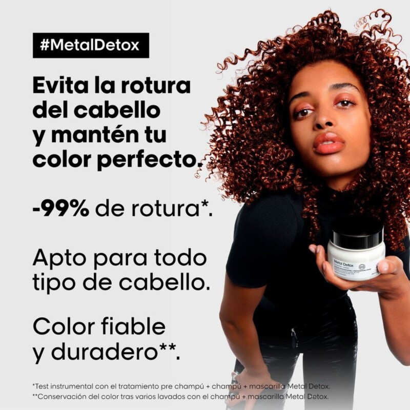 Mascarilla L'Oréal Professionnel Metal Detox 250ml Protección Y Fortalecimiento Mascarilla L'Oréal Professionnel Metal Detox 250ml Protección Y Fortalecimiento