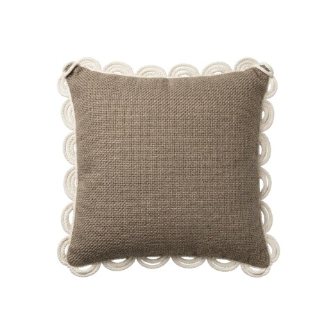 COJIN CUAD BEIGE 43X43CM Unica