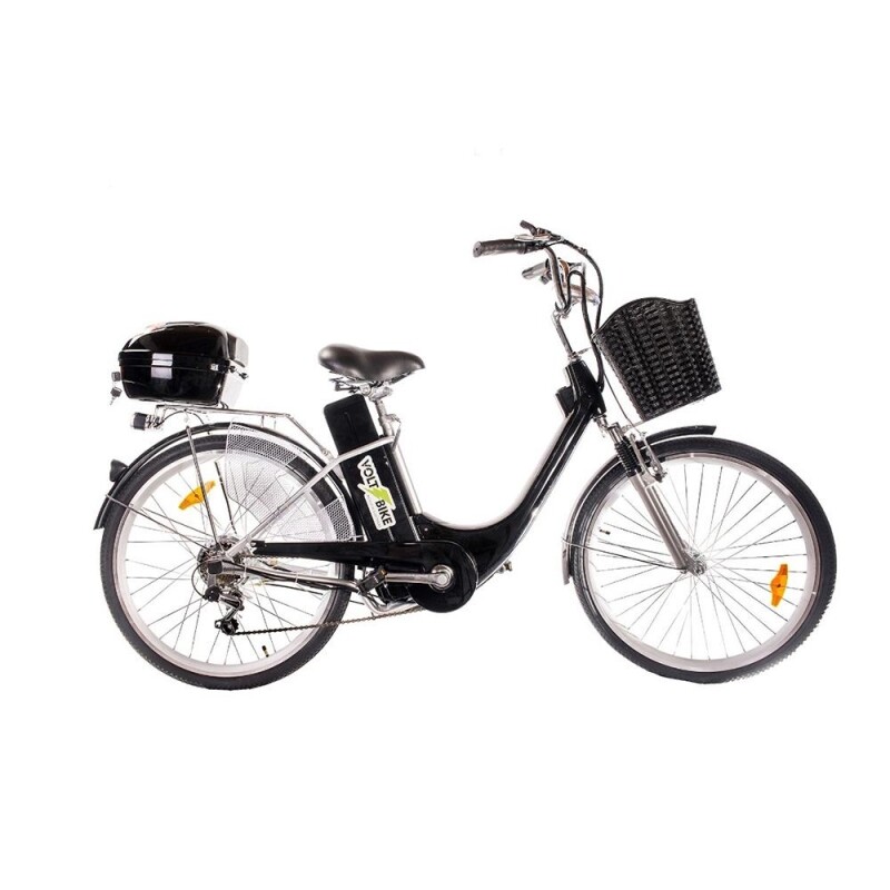 Bicicleta Electrica Voltbike Clasica Bateria Gel Negro
