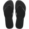 Sandalias Havaianas Slim Glitter Ii Mujer Negro/Negro