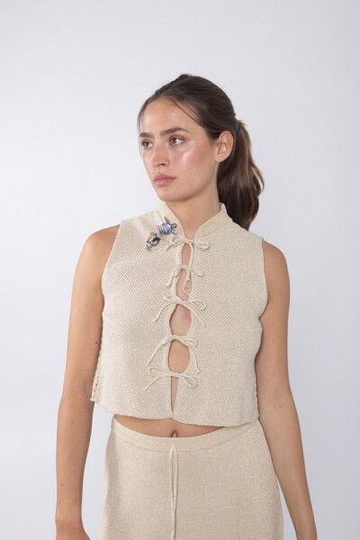 TOP MULTI KNIT Crudo