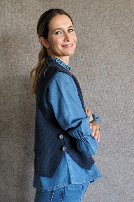 Chaleco Olivia Lambswool Azul Marino