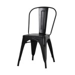 SILLA TOLIX NEGRA METAL COMEDOR SILLA TOLIX NEGRA METAL COMEDOR