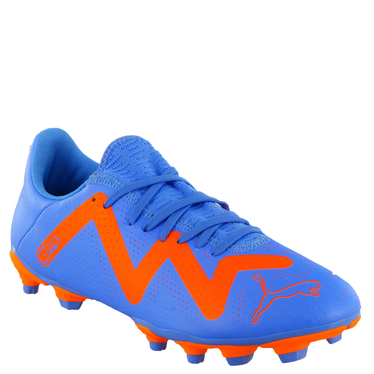 Championes de Hombre Puma Futbol 11 Future Play - Azul - Anaranjado 