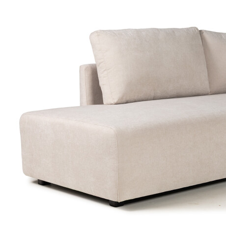 Rinconera Modulare - Tela Microfibra - Chaise izquierdo FX4-10 (Beige)