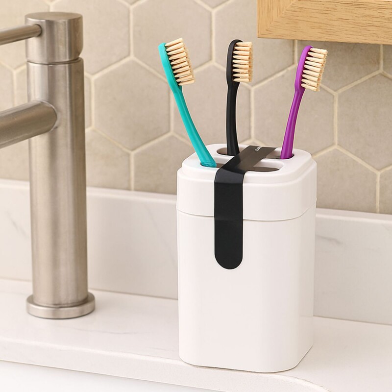 Porta cepillo 6,5x6,5x12,7 cm BLANCO