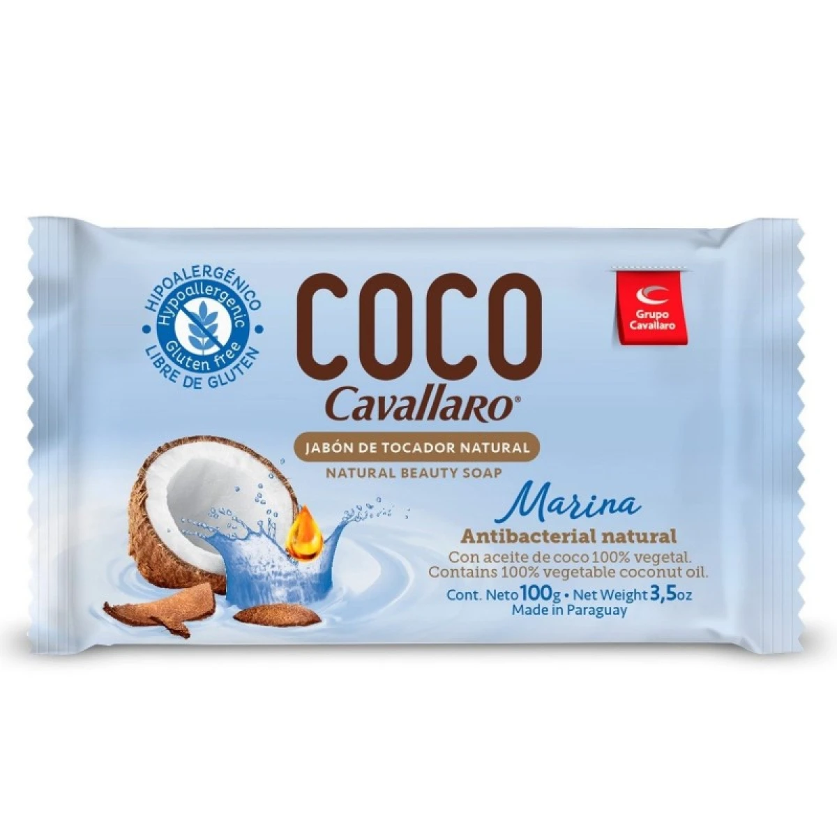 JABON DE TOCADOR COCO CAVALLARO 100 GR MARINE 