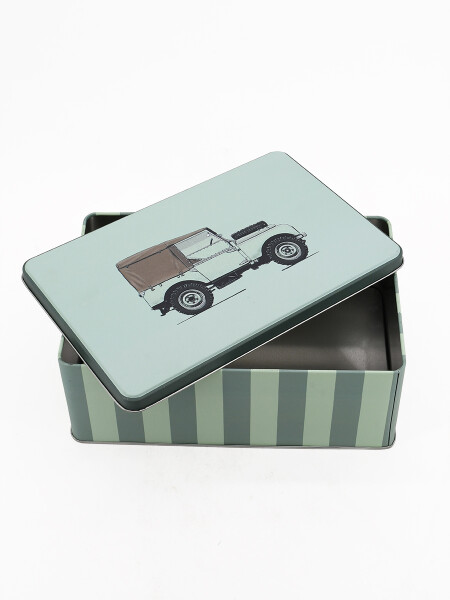 LATA RECTANGULAR ESTAMPADA VERDE