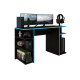 Escritorio Gamer Mesa Para Pc Estantes Calidad Azul