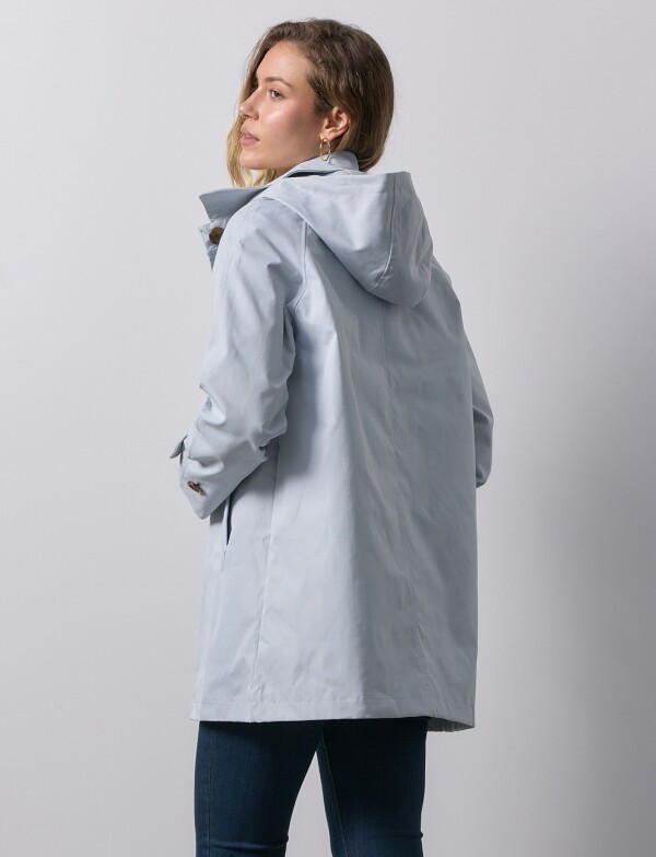Gabardina Impermeable GRIS CLARO