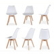 Silla Eames Blanca Reforzada Comedor De La Mejor Calidad Blanco