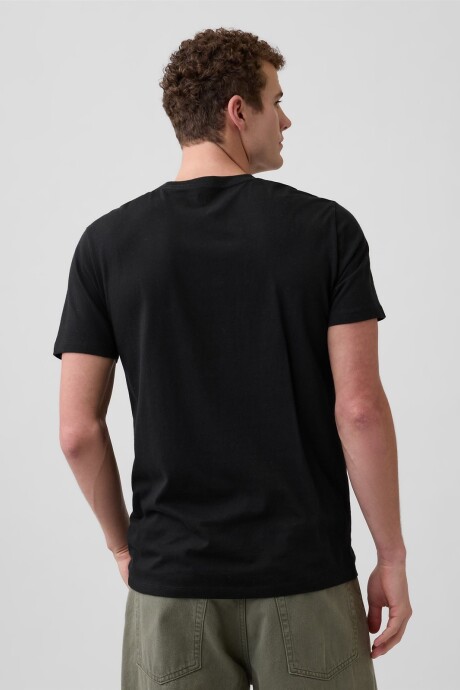 Remera Con Bolsillo Soft Hombre Black 22