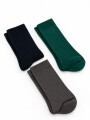 Medias Crew Fimer, Pack X 3 Color Unico