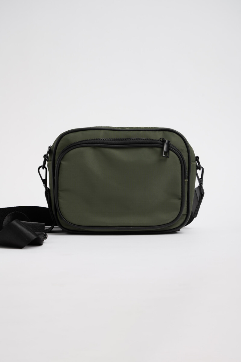 Bandolera beige Verde