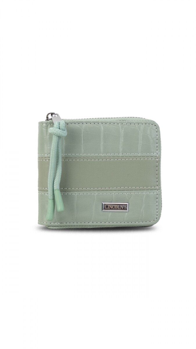 BILLETERA CANDELA CROCO - CILANTRO 