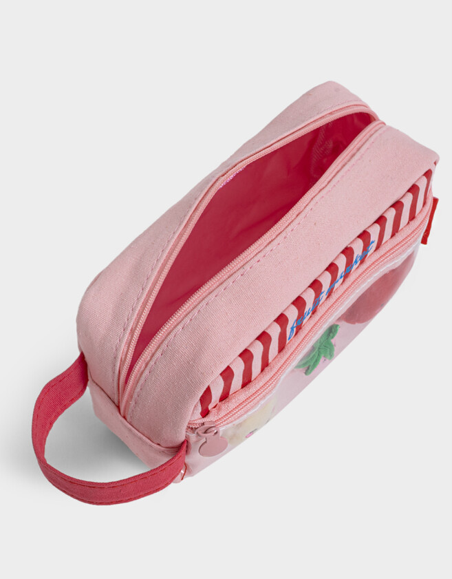 Cartucheras Foodie Cartuchera Con Mini Peluches - Rosa Claro