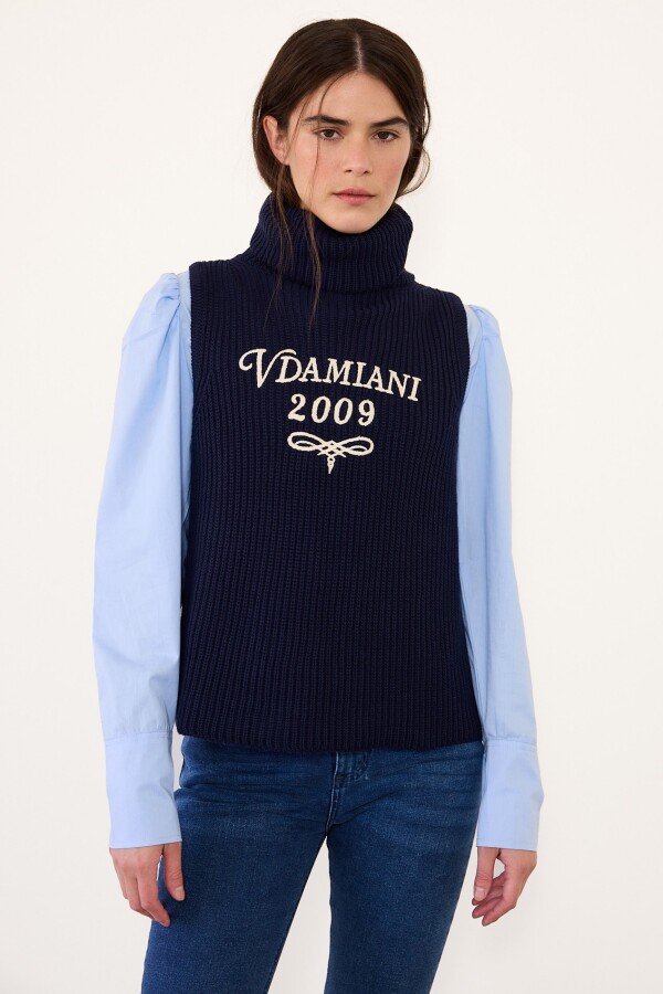 Chaleco Tejido Vdamiani Azul