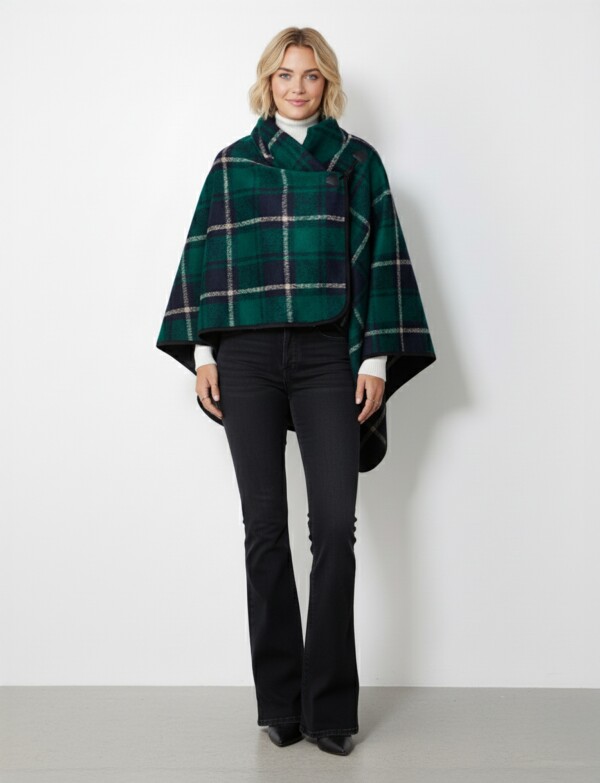 Ruana Cuadros VERDE/MULTI