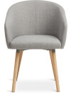 Silla de comedor KLOSTER tela gris claro/roble Silla de comedor KLOSTER tela gris claro/roble