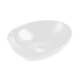 Bacha Ovalada De Loza Blanca Esmaltada De Apoyo 41X33X14.5