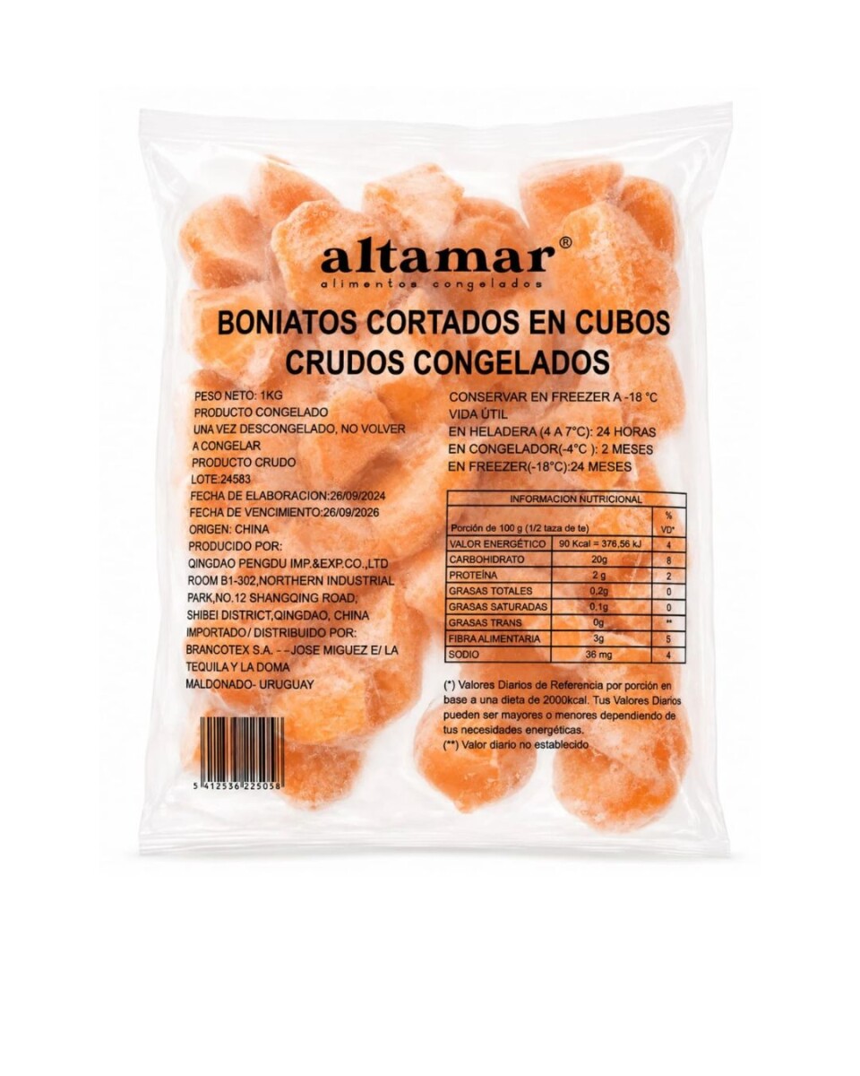 BONIATO CRUDO CUBO 1KG 