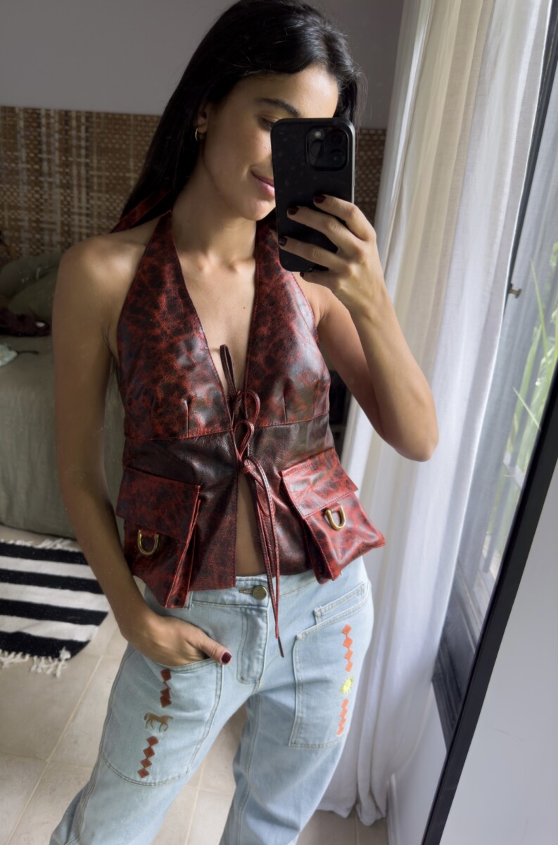 Pocket Vest - óxido Rojo 