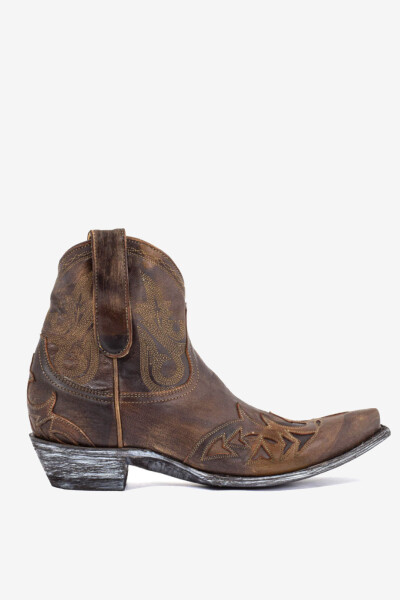 BOTA MEXICANA STITCHED Marron