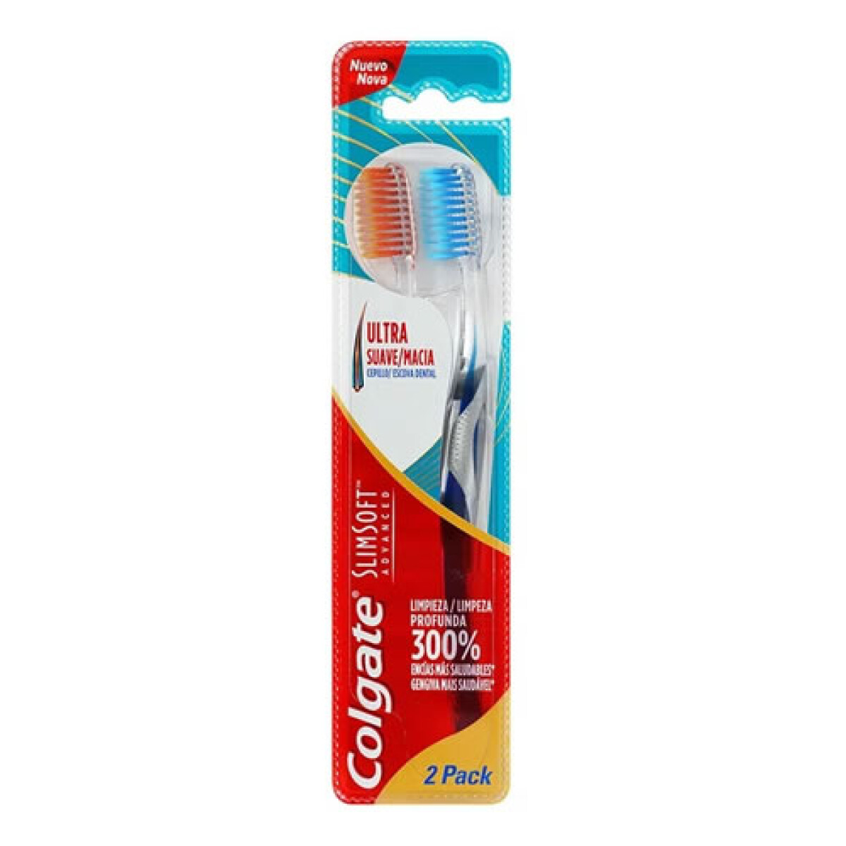 Colgate Cepillos Slim Soft Advance 2 Unidades – Cepillos Dentales Suaves