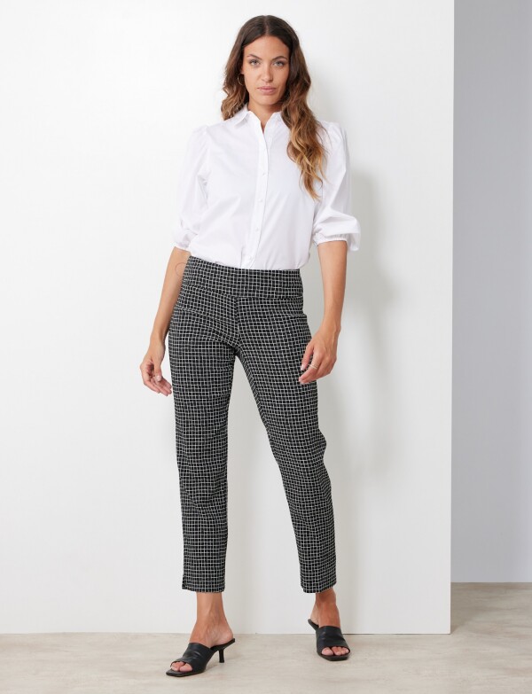 Pantalon Cuadros NEGRO/BLANCO