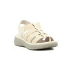 Wonder Sandalia Dama Confort Tres Tiras C/ Pulsera Beige