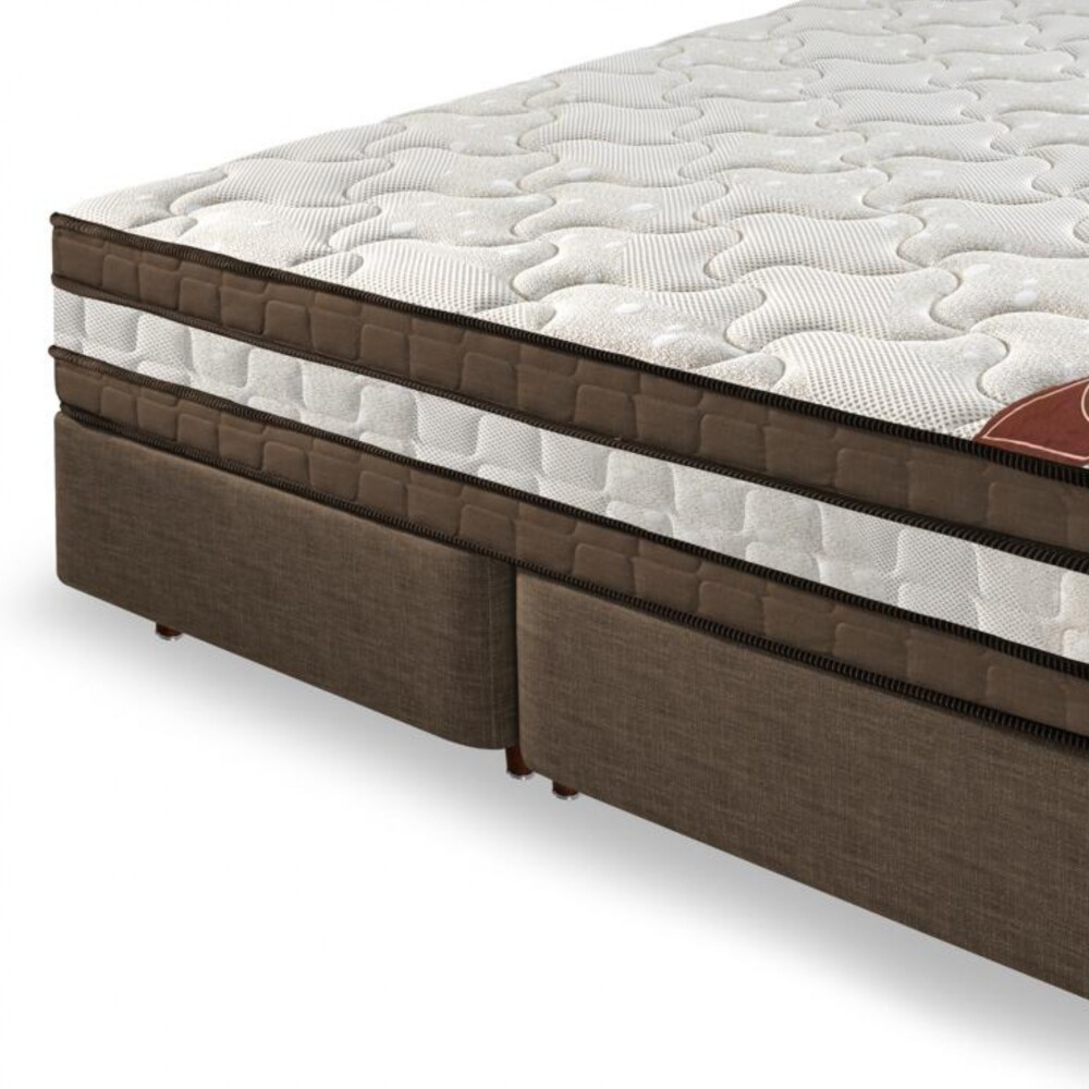 Conjunto Sommier Queen- Rustico - Espuma D80 Conjunto Sommier Queen- Rustico - Espuma D80
