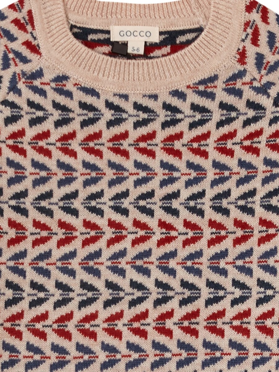 Jsersey De Jaquard Con Lana Rojo