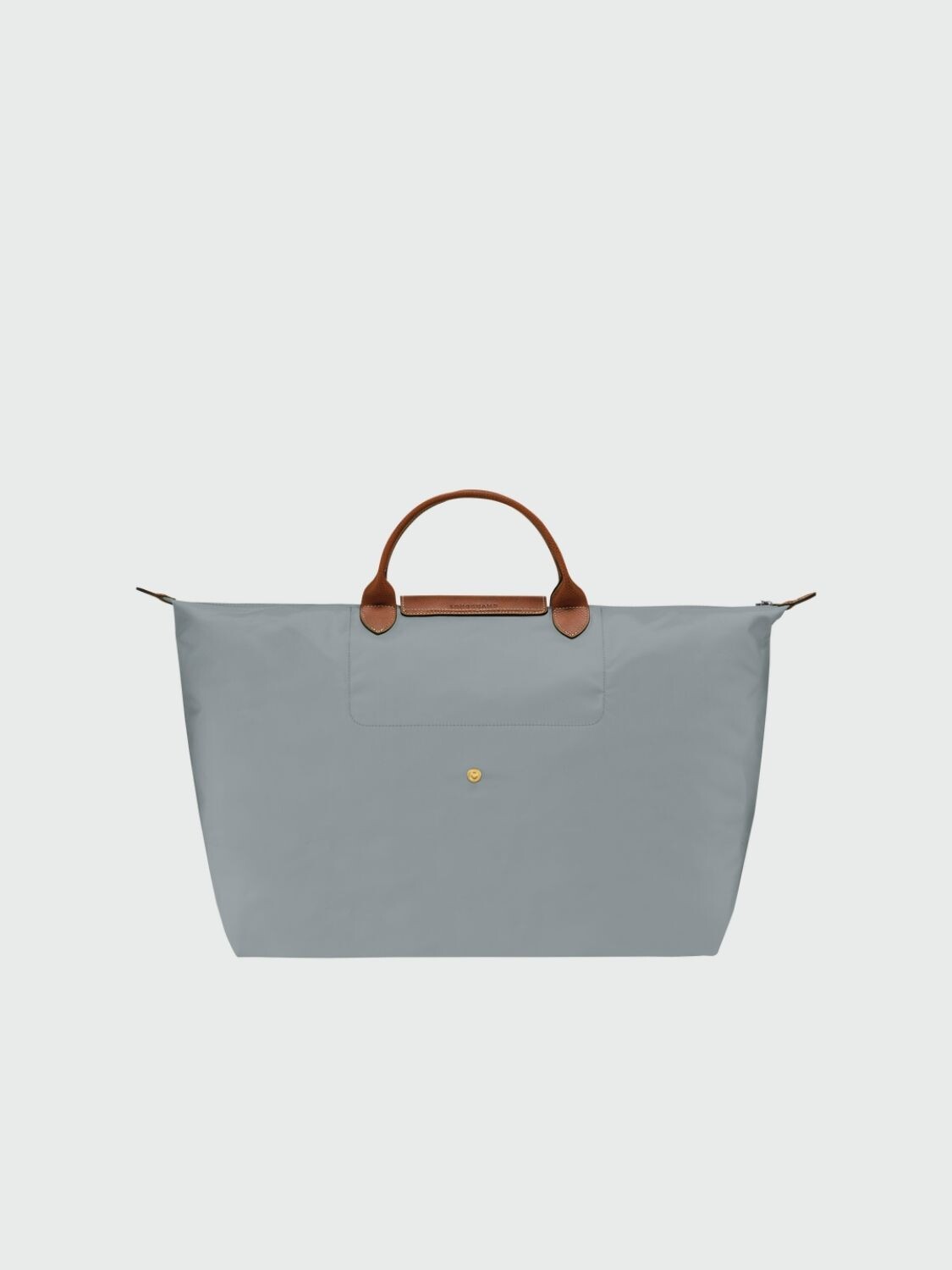 Longchamp -Bolso de viaje Longchamp plegable con cierre y asa corta, Le pliage Gris