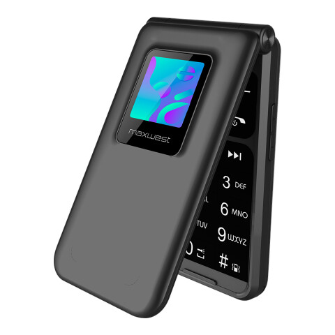 Celular Maxwest Neo Flip 2.4'' + 1.3'' 4G 64MB 128MB Negro Celular Maxwest Neo Flip 2.4'' + 1.3'' 4G 64MB 128MB Negro