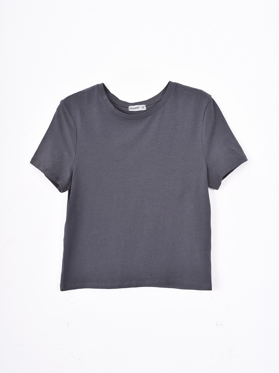 REMERA LUCIA - GRIS OSCURO 