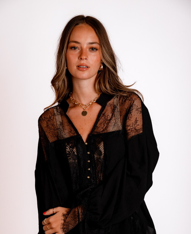 Camisa Viena (PRE VENTA) negro