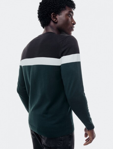 BUZO TEJIDO DE RAYAS MULTICOLOR