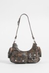Cartera de hombro bolsillos marrón