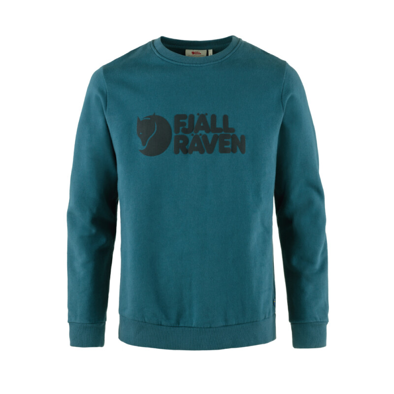 Polerón Fjallraven Logo Sweater Hombre Deep Sea