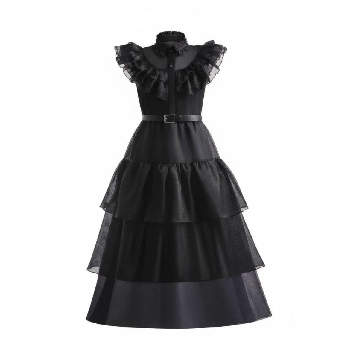 Vestido Merlina Adams Disfraz - Negro 