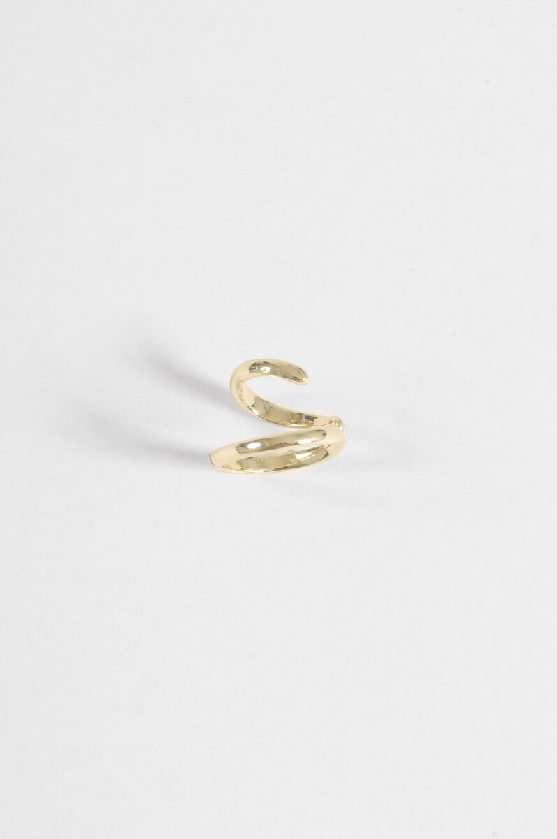 Earcuff wavy - dorado 