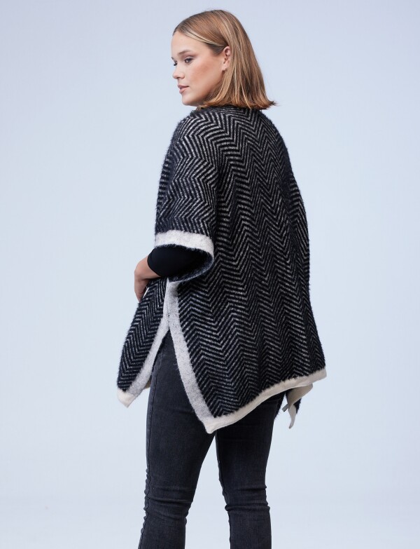 Cardigan Soft NEGRO/CRUDO