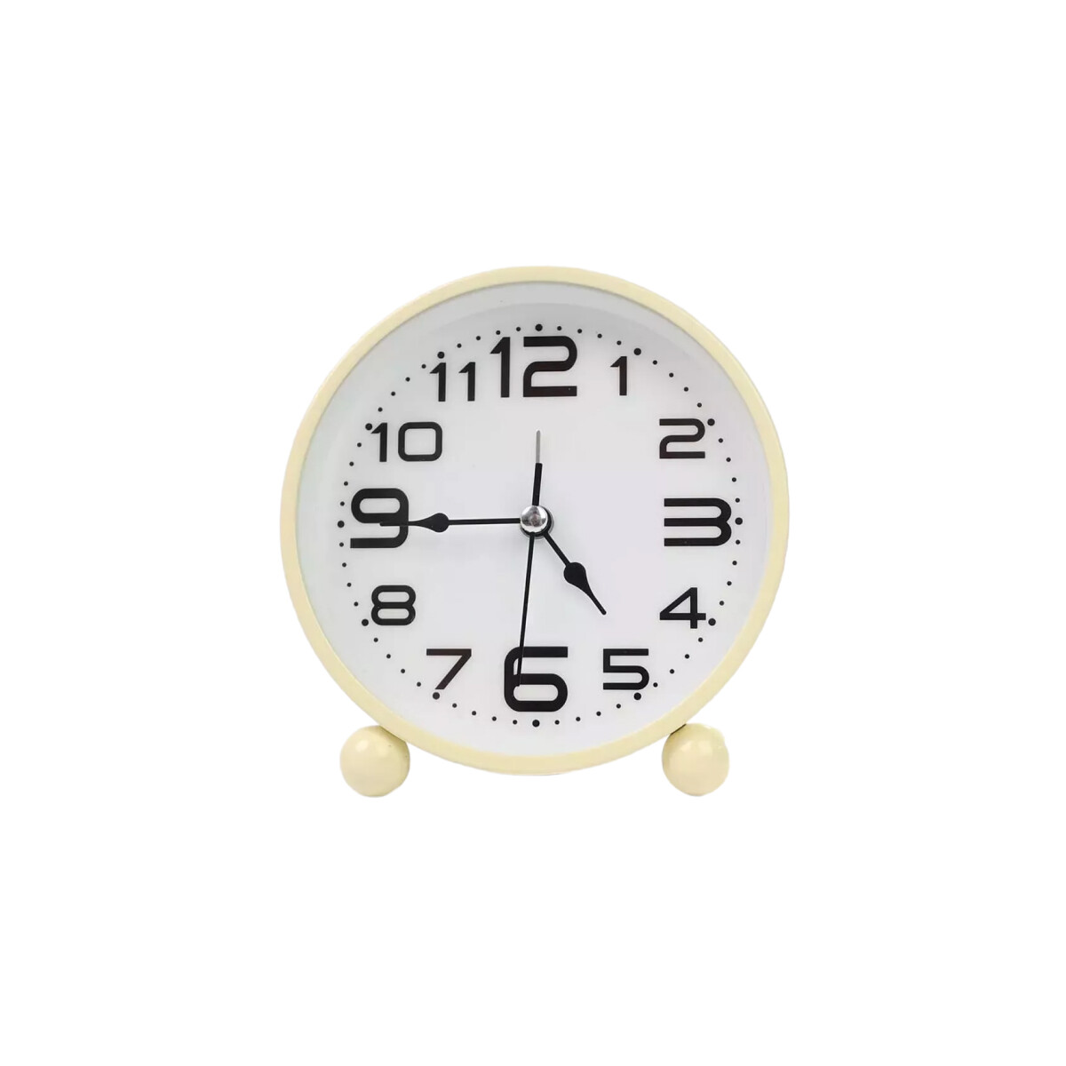 Reloj analógico de escritorio - Beige 