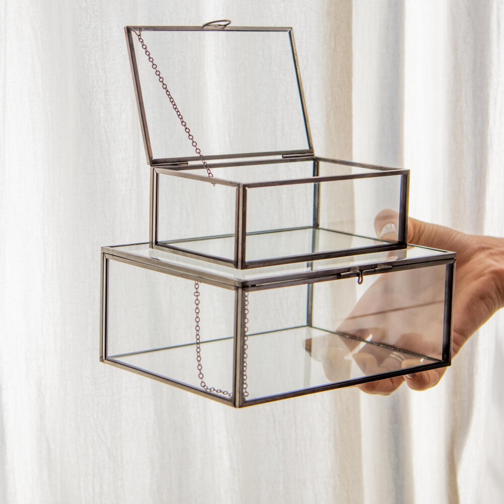 Caja de Vidrio con Hierro Caja de Vidrio con Hierro