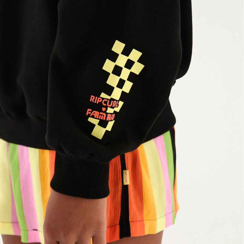 Buzo Rip Curl Carioca Oversize Crew - Negro Buzo Rip Curl Carioca Oversize Crew - Negro