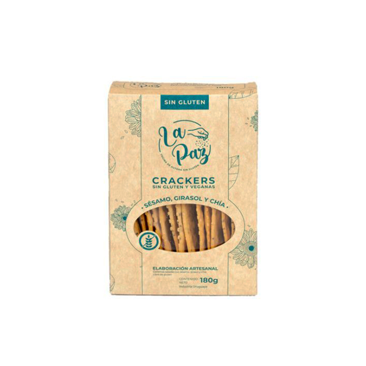 Crackers sésamo, girasol y chía LP 180g 