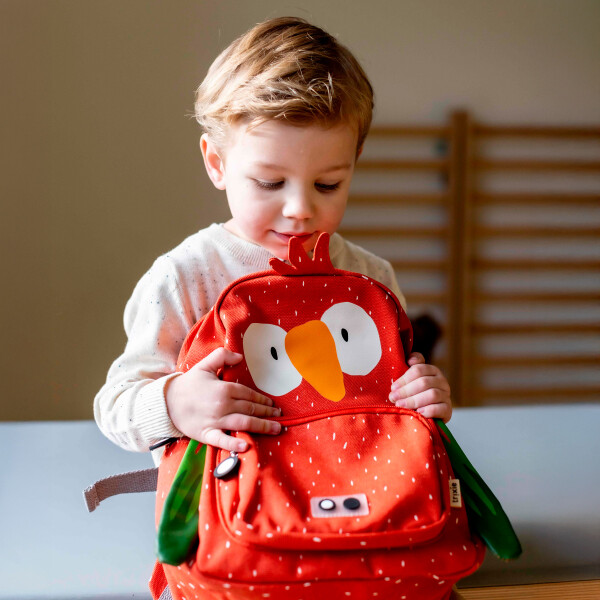 Mochila Trixie Escolar Infantil Diseño Animal 31x23cm Atrix® Diseño Loro