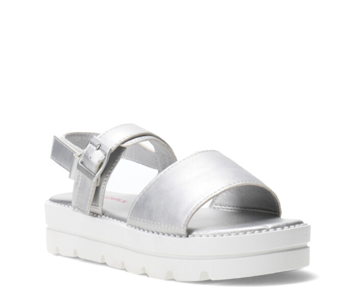 Sandalias de Niña MINI Miss Carol RETINO de pu Plateado - Blanco