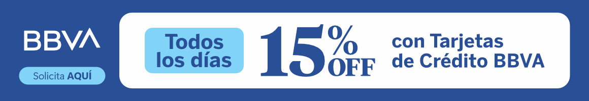 BBVA TODOS LOS DÍAS 15% OFF