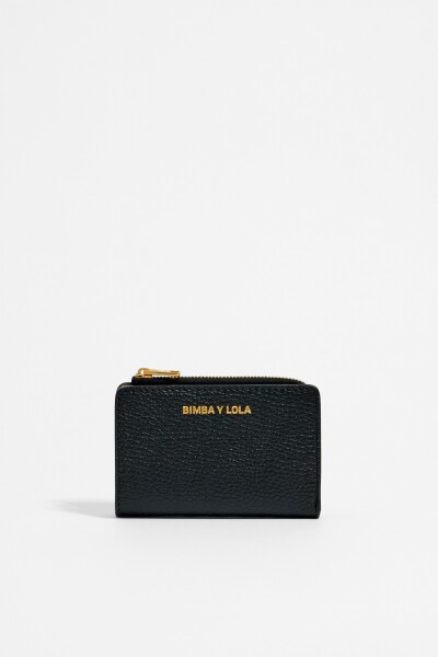 CARTERA RECTANGULAR PIEL Negro